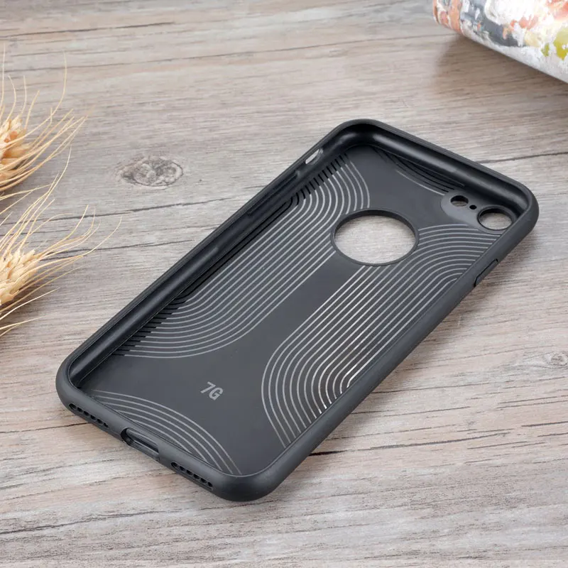Чехол для iphone 6 кожаный чехол с деревянным узором и мягким силиконовым