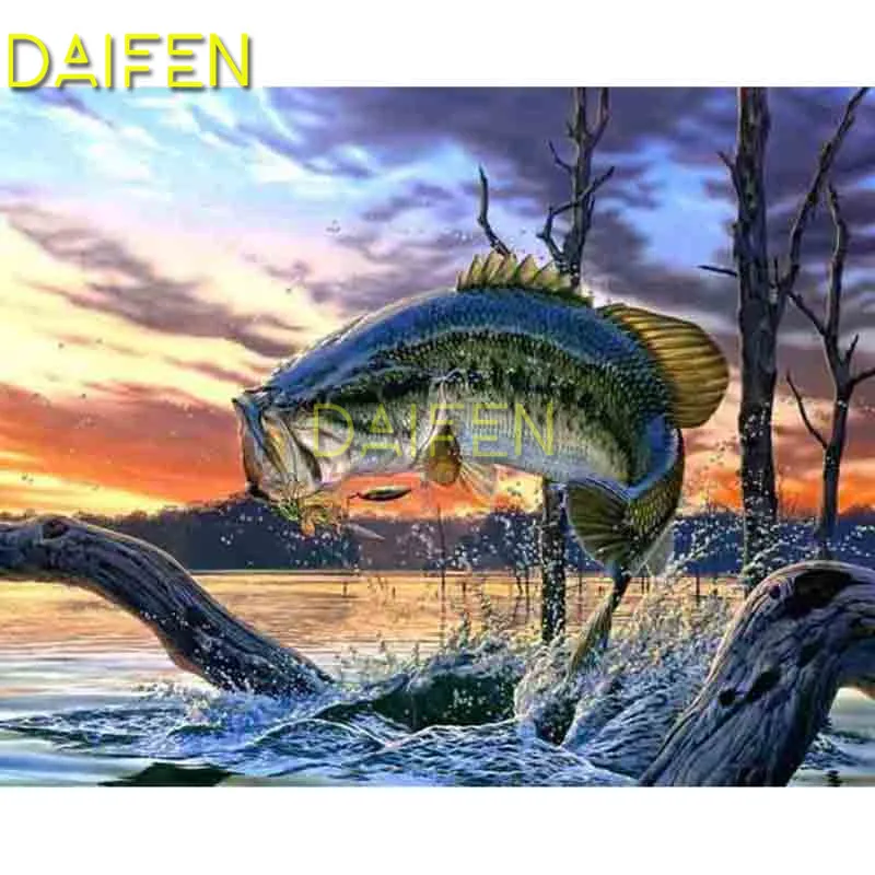 Полная круглая Алмазная мозаика полная квадратная Алмазная картина человек рыбалка в речном дереве 5D Сделай Сам Алмазная вышивка крестиком рыба - Цвет: Светло-серый
