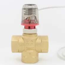 24V 230V без электрический тепловой привод головки клапана для термостат коллектор система напольного отопления контроль температуры клапан DN25