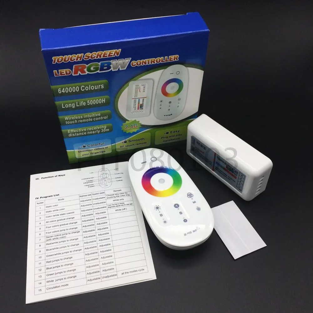 Светодиодный пульт дистанционного управления 2 4G RGB /RGBW 3 канала сенсорный экран 18