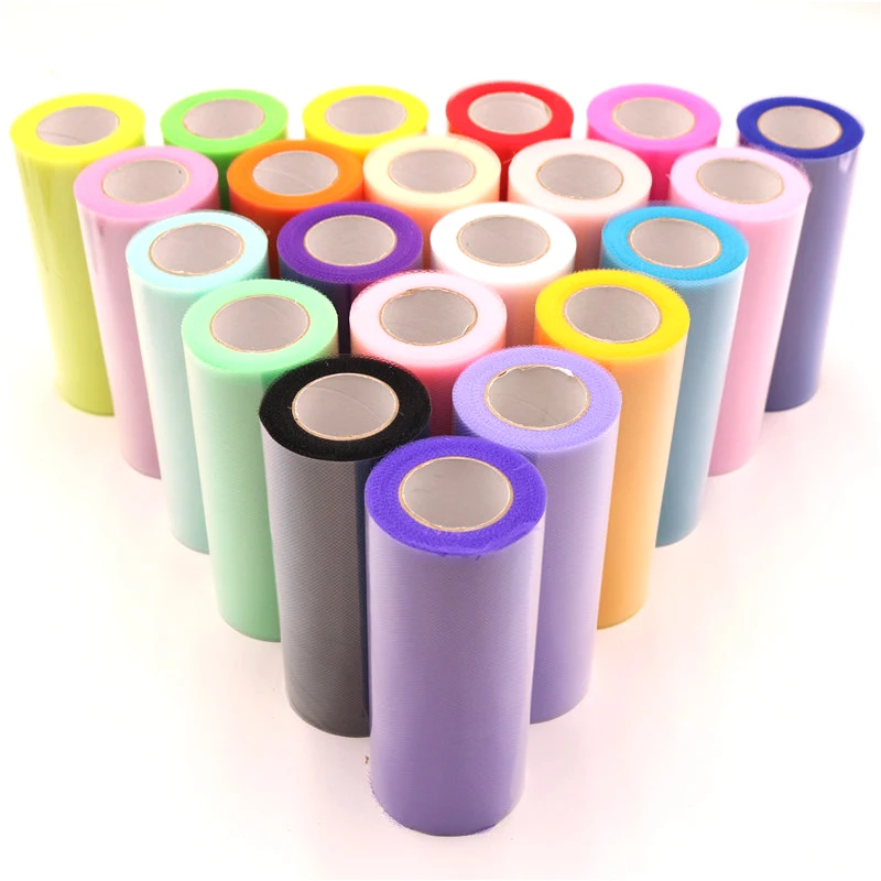 

15cm 25 Yard Baby Shower Tulle Roll Tutu Fabric Party Birthday Wedding Decoration Sewing Mesh DIY Organza Tutu Skirt Accessories