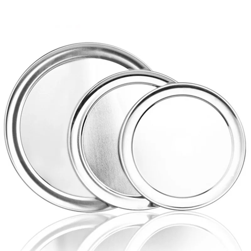 3pcs/lot Aluminum Pizza Pan 9''/10''/12'' Baking Tray Kitchen Making Tools Pastry Accessories Bakewares | Дом и сад