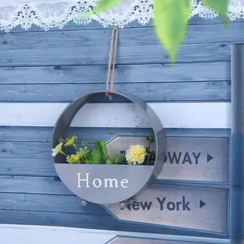 

CHFL Indoors Iron Hanging Plant Pots Wall Pot Desktop Sitting Room Wall Hanging Flowerpot Garden Flower Pots And Planter Hangi