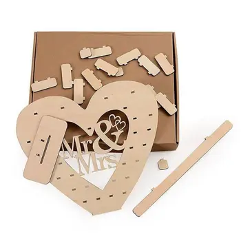 

Wedding Wooden Ornaments Mr&Mrs Chocolate Stand Display Candy Cupcake Desserts Holder Home Decor Wedding Party Bars