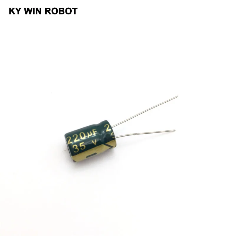 Electrolytic Capacitor Aluminum Electrolytic Capacitor 20pcs 220uF 35V 105C 8x12mm