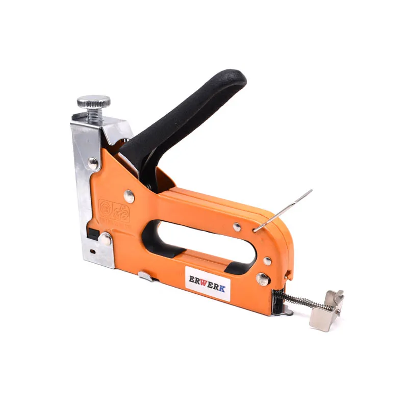 Furniture Frame Stapler Tacker Manual Hand Code Nail Gun Woodworking Heavy  Duty Staples Paper Window Tools Uses 1008F