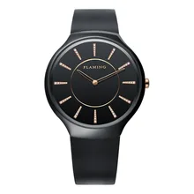 FLAMING Ceramic Series Fashion 2 Models Miyota Quartz Watches Men Super Wristwatches with Ceramic Case and Crystal Gifts