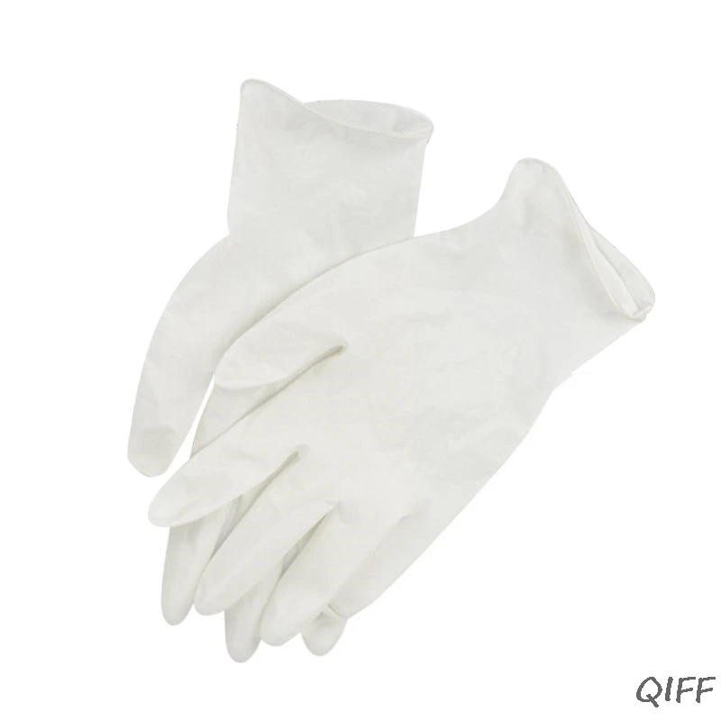 

1 Pair Disposable Medical Latex Gloves Universal Household Gloves Food Dealing Cooking Kitchen Restaurant Garden Cleaning Access