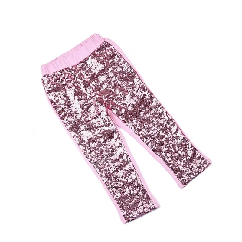 Baby Girls Pink Sequin Leggings,Toddler Pink Sparkle Leggings,Birthday