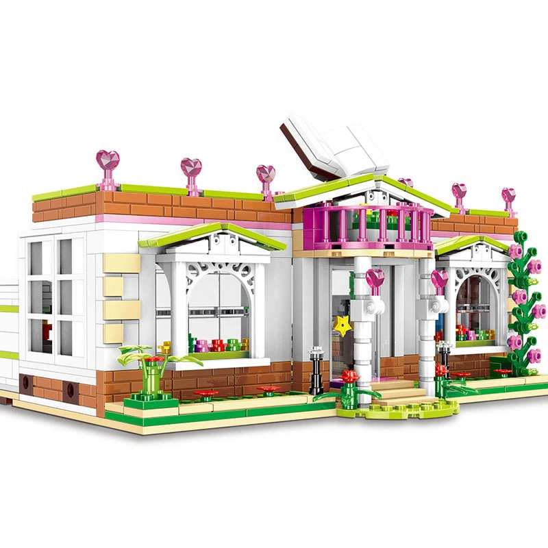 

XINGBAO 12003 City Girl Series The Rainbow Library Set Building Blocks Bricks Funny Educational Legoed Block Toys Gifts for Kids