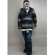 Премиум "Southplay" Зимний водонепроницаемый 10000 мм Лыжный Сноуборд двухцветная военная куртка с джинсовыми штанами комплекты