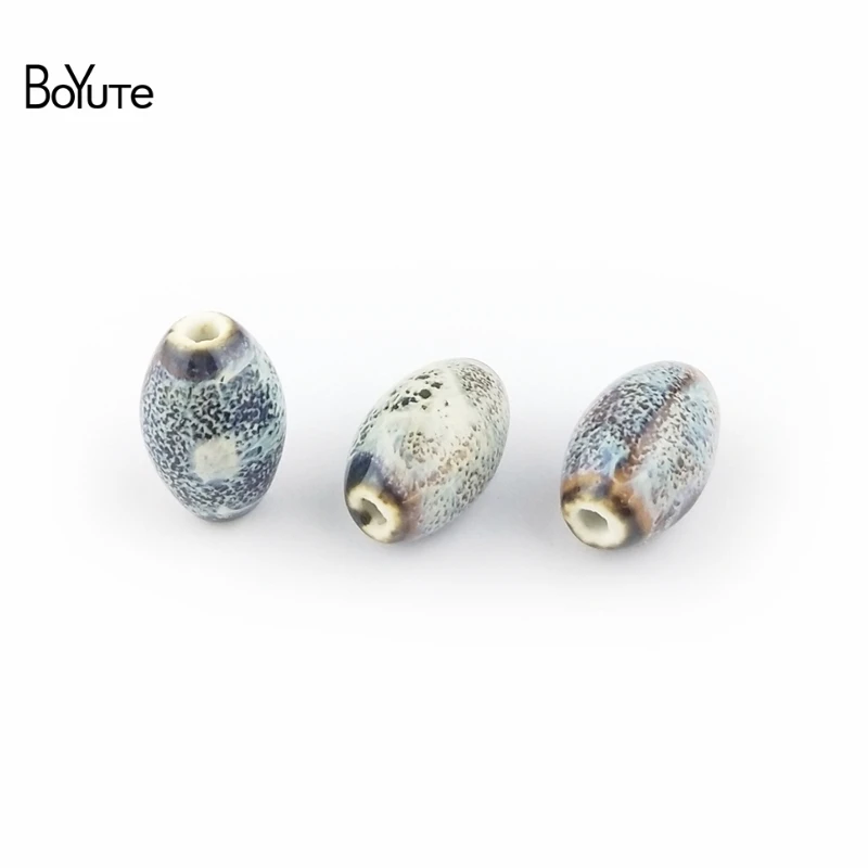 BoYuTe 20Pcs 20132.5MM Oval Ceramic Beads Diy Hand Made Beads Jewelry Making (3)