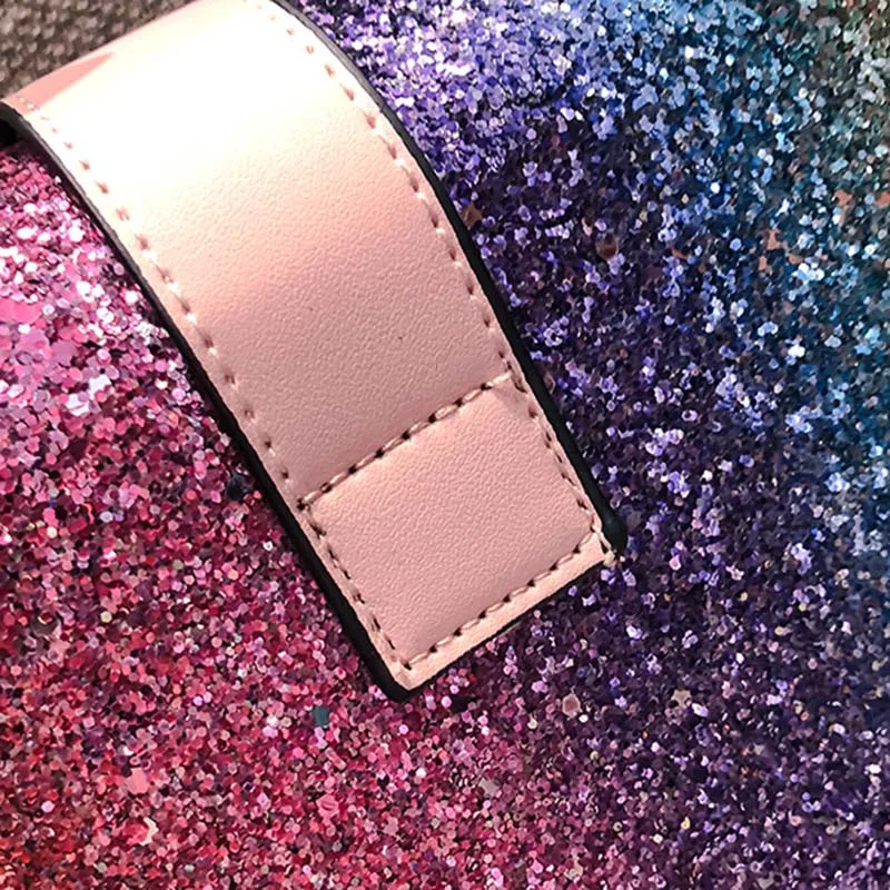 Women Handbag Fashion Sequin Female Exquisite Shoulder Bags Rainbow Rivet Crossbody Bag Messenger Bags Bolsos Mujer Tote SS7164 (10)