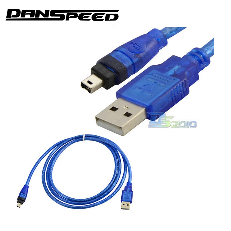 

DANSPEED 5Ft 1.5m Male to Male M/M USB 2.0 to IEEE 13944 Pin FireWire Cord Leads DV Printer Camcorder Connect Cable
