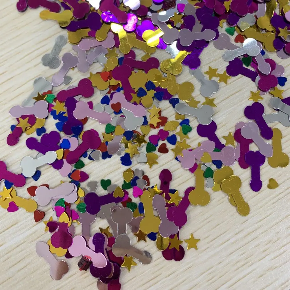 

2 Packs Colorful Sequin Wedding Supplies Party Confetti Sequin Mixed Style Heart Star Bling Table Sprinkles Bridal Shower Decor
