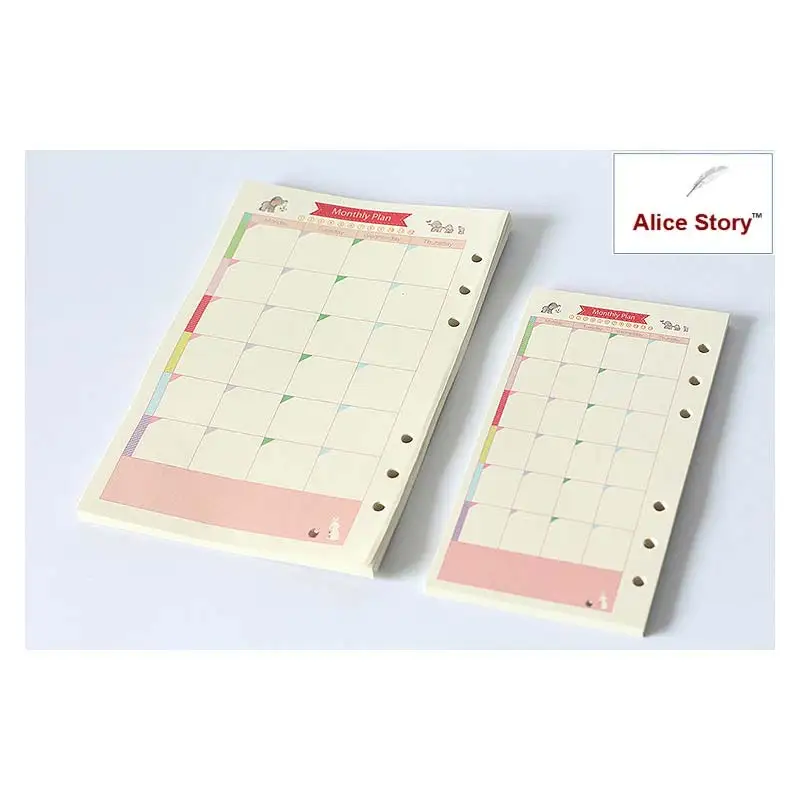 Buy Beautiful colorful Spiral notebook refill insert