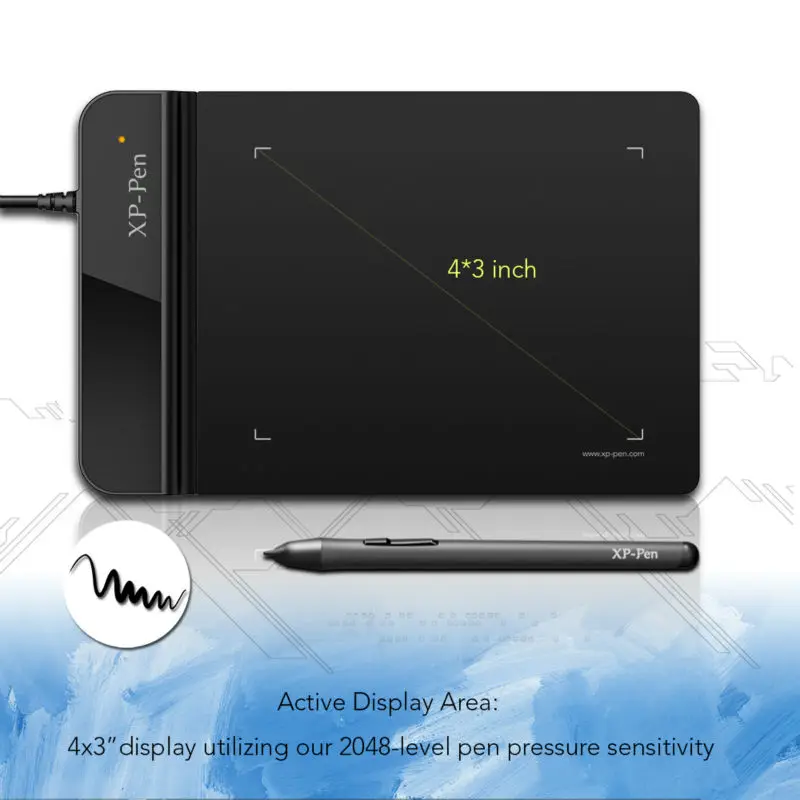 The XPPen G430 4 x 3 inch Ultrathin Graphic Drawing Tablet for Game