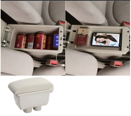 Центральный подлокотник с большим пространством + роскошный разъемом usb коробка