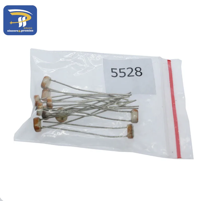 Фоторезистор комплект 5 видов* 10 шт. 5506 5516 5528 5537 5539 комплект светильник зависимый резистор LDR 5 мм Фоторезистор посылка