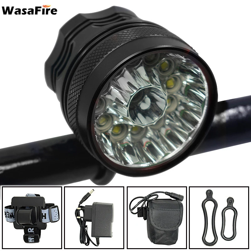 

Bicycle Front Light 13*XML-T6 LED Bike Headlight 20000 Lumens Safety Night Riding Lights Cycling Head Lamp luz bicicleta