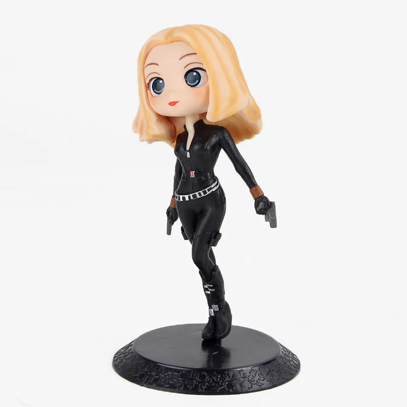 15 см Q Posket Super Hero Carol Danvers черная Widow Марвел Капитан Qposket Edition экшен-фигурка из ПВХ Коллекционная модель игрушки