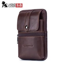 LAOSHIZI LUOSEN пояса из натуральной кожи для мужчин Фанни поясная сумка Мобильный телефон Хип сумка портмоне карман пояс Сумочка Военная Униформа Pack 91114
