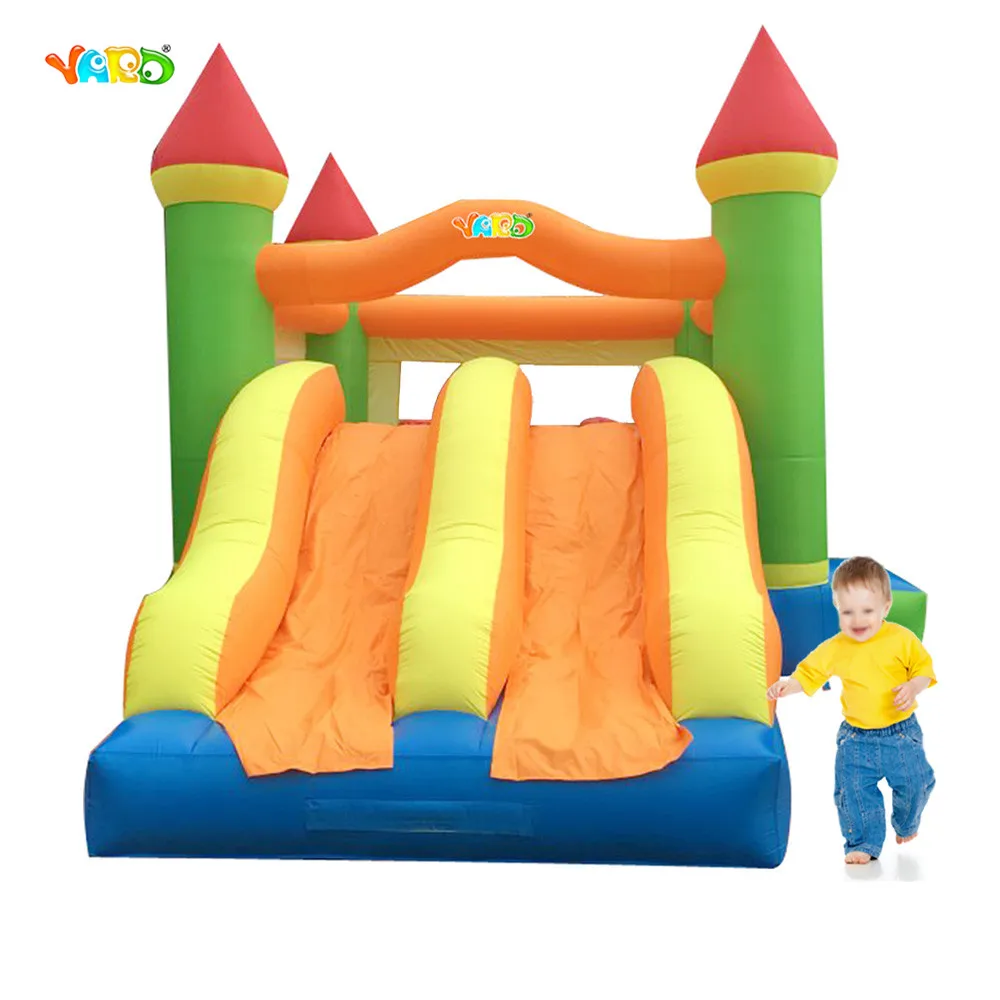 YARD Free Shipping Bouncy Castle Inflatable Bouncer with Slide Trampoline For Kids Bounce House