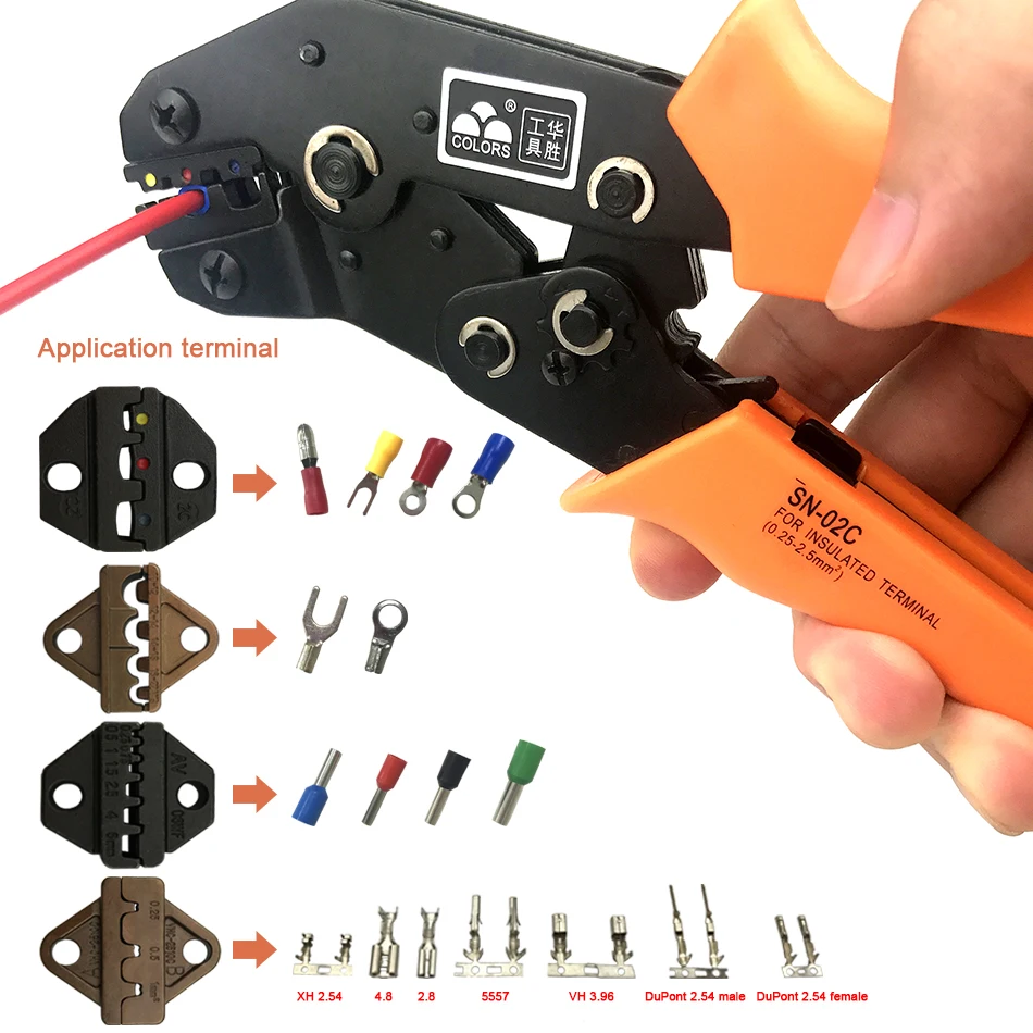 Обжимные клещи кримпер SN-48B обжимной инструмент клещи обжимные провода обжимной инструмент "рука клещи обжимные