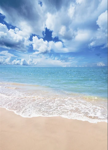 

5X7ft Customize Thin vinyl photography backdrop sea scenery computer printing Vinyl cloth background for photo studio s-570