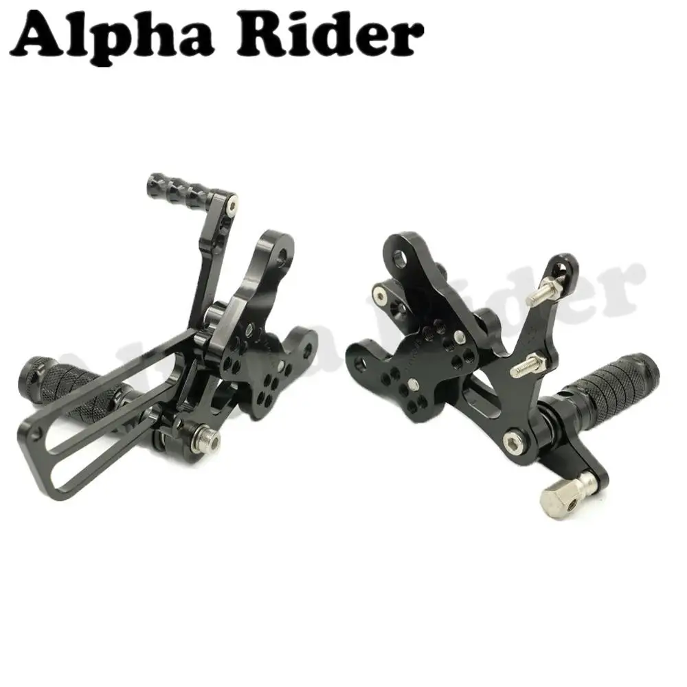 

Black CNC Adjustable Rearset Footrest Foot Pegs Rear Sets for Honda CBR400RR NC23 NC29 1993-1999 1994 1995 1996 1997 1998 Racers