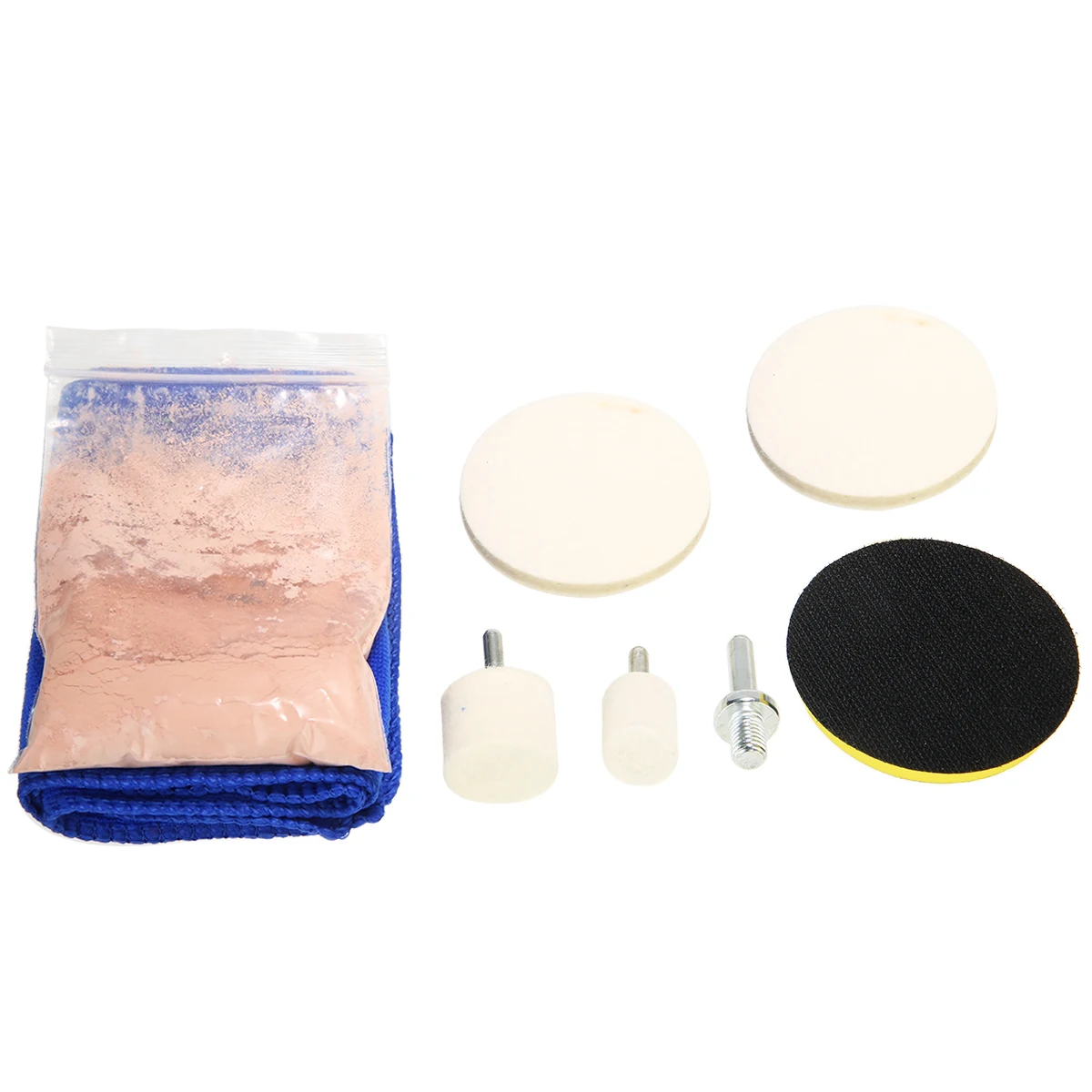 8pcs/set Car Windscreen Window Scratch Repair Remover Glass Polishing Kit Universal Car Polishing Grinding Materials Tools