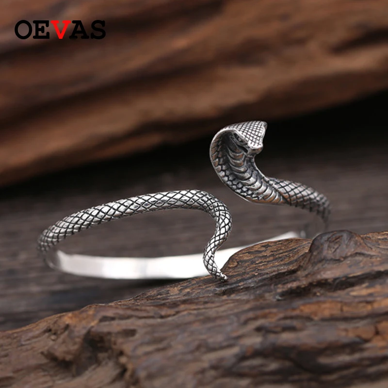 

Top quality 925 Sterling Silver Luxury Cobra Bangle Cuff Thai silver Women Jewelry fashion brand S925 Silver Bracelet Wholesale