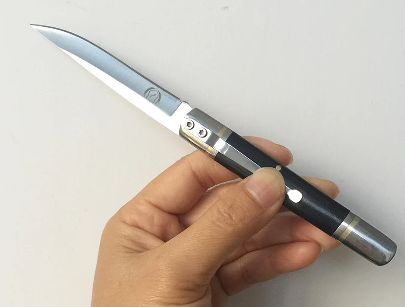Очень острый маленький складываемый карманный нож большой стилет охотничий нож деревянная ручка Открытый приспособления для украшения