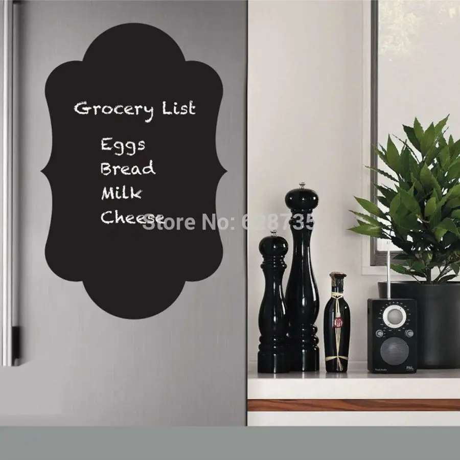 Krijtbord Koelkast Decal Voor Keuken Decor, krijtbord Vinyl Muurtattoo Krijtbord Keuken Kopen : Krijtbord Koelkast Decal Voor Keuken Decor, krijtbord Vinyl Muurtattoo