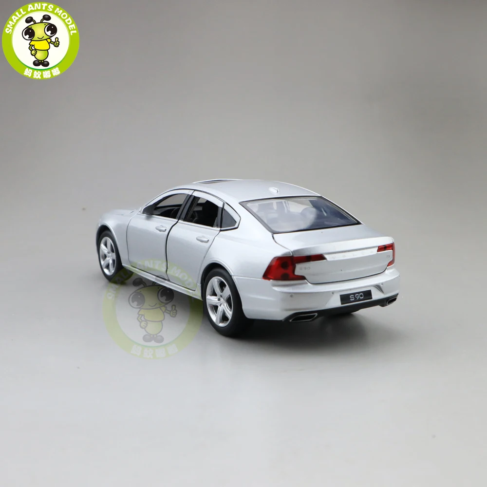 1/32 JACKIEKIM Volvo S90 литая модель автомобиля игрушки для детей Подарки для мальчиков девочек звуковое освещение