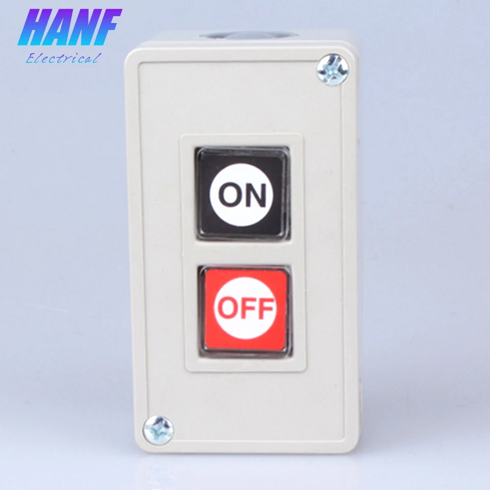 

1pcs 3A 250VAC Control Push button switch Self-Lock ON/OFF 2 Position electrical Plastic start Shell