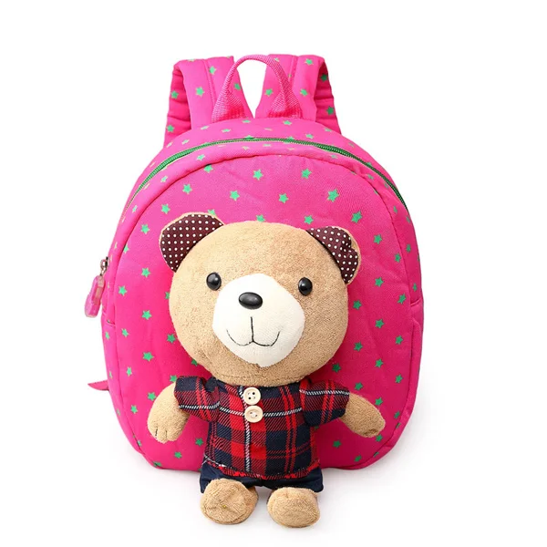 Рюкзак для детей, школьные сумки, мультяшный медведь, кукла, Детские рюкзаки для девочек, детские сумки, mochila infantil, школьный ранец - Цвет: 06