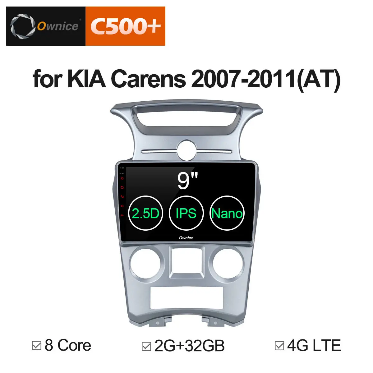 Ownice C500+ G10 2GB RAM Octa Core Android 8.1 Car DVD Stereo Radio GPS Player For Kia Carens 2007 2008 2009 2010 2011 4G SIM цена Ownice C500+ G10 2GB RAM Octa Core Android 8.1 Car DVD Stereo Radio GPS Player For Kia Carens 2007 2008 2009 2010 2011 4G SIM цены онлайн