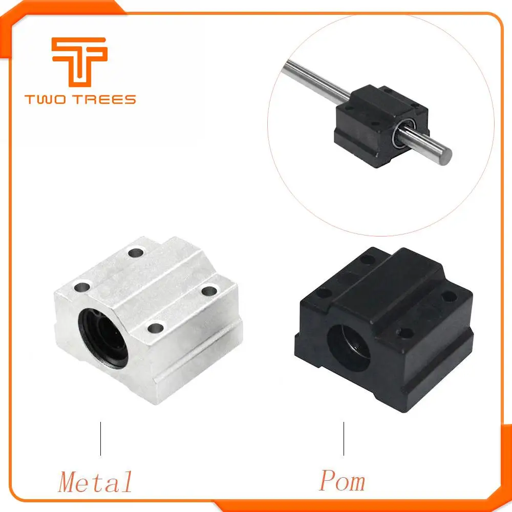 Swmaker Pcs Solid Polymer Lm8Uu Linear Bearings Bushing Lm8Luu 8Mm 8*15*45 M New