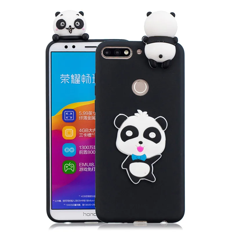 Y7 чехол для Coque huawei Y7 чехол s для huawei Y7 Prime чехол мультяшная 3D кукла игрушка Мягкий силиконовый чехол для телефона для женщин - Цвет: P