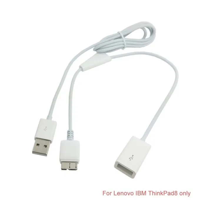 Dock 30pin Female to USB 2.0 Female Black /& White Data Charge Cable 10cm Free
