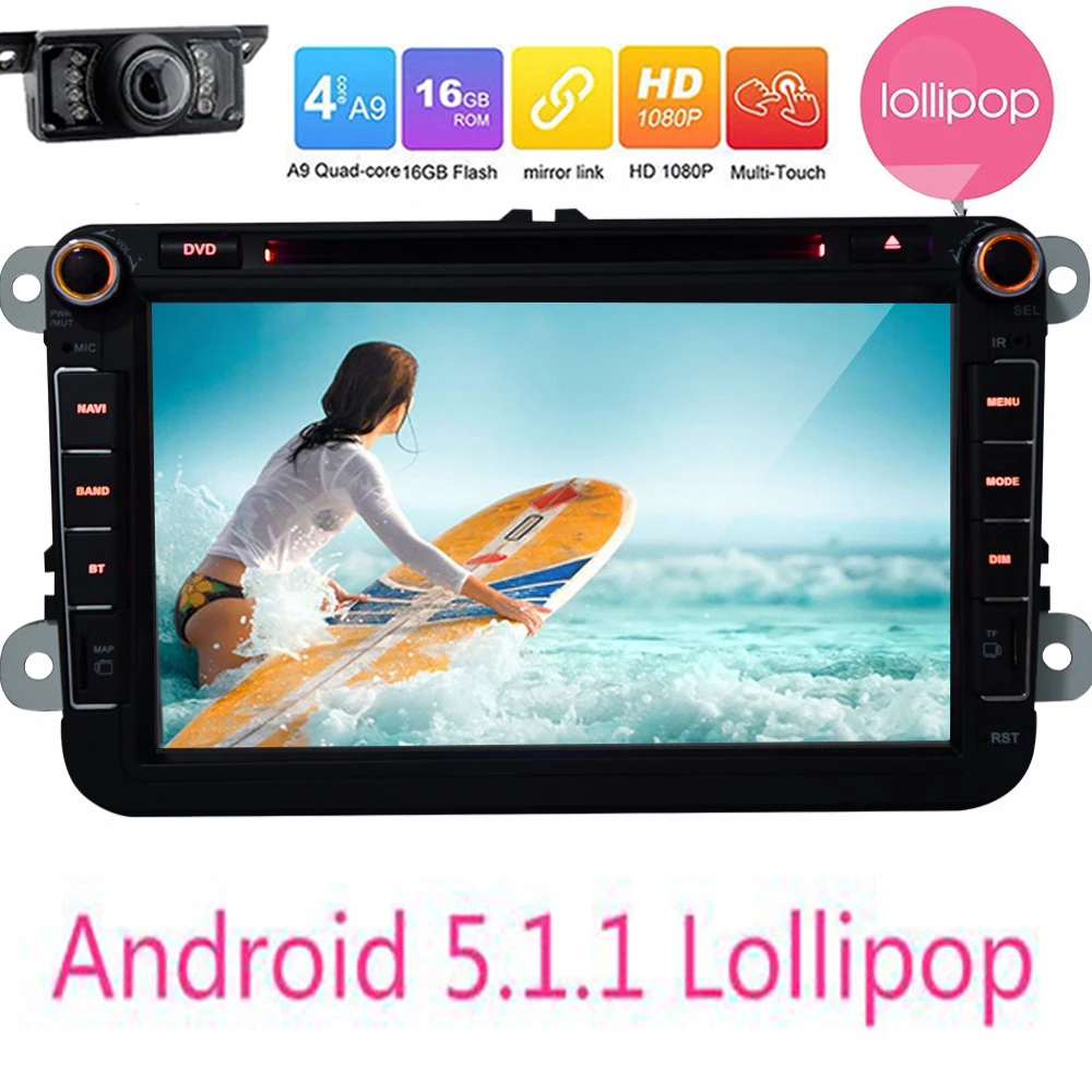 Car DVD GPS navigator video Android5.1.1 For VW Volkswagen GOLF POLO JETTA TOURAN EOS PASSAT Caddy Leon Car radio GPS navigation Car DVD GPS navigator video Android5.1.1 For VW Volkswagen GOLF POLO JETTA TOURAN EOS PASSAT Caddy Leon Car radio GPS navigation