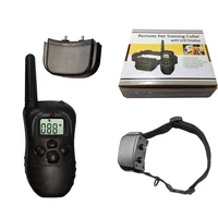 998D 1 dog remote control dog bark stop collar elecking collar with retail boxtric shock device treatment ring stop dog barking