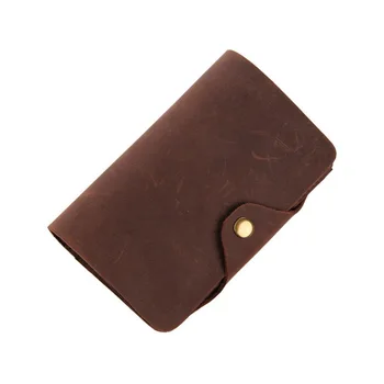 

Nesitu High Quality Real Cowhide Long Men Crazy Horse Leather Vintage Wallets Genuine Leather Credit Card Holder #M8033