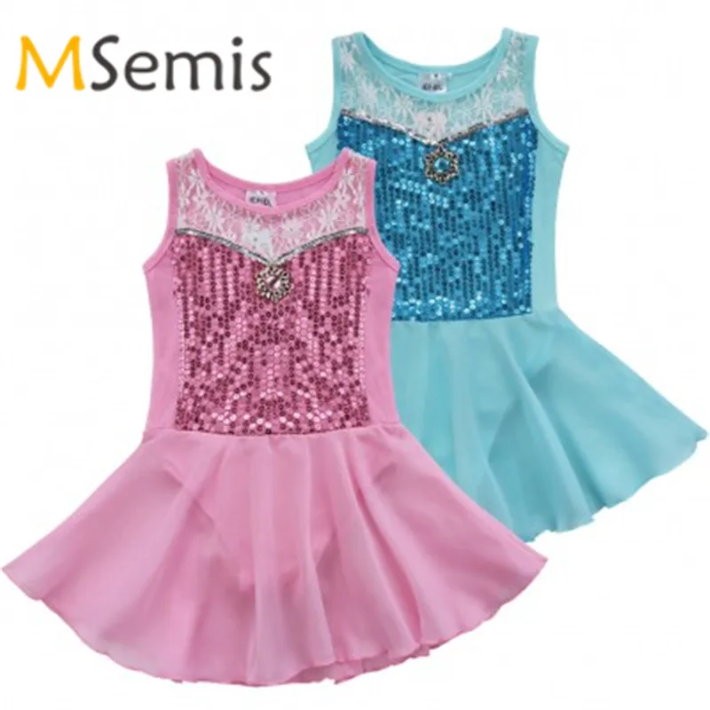 MSemis Kids Girls Cotton Team Basic Gymnastics Ballet Dance Leotard One Piece Short Sleeve Bodysuit