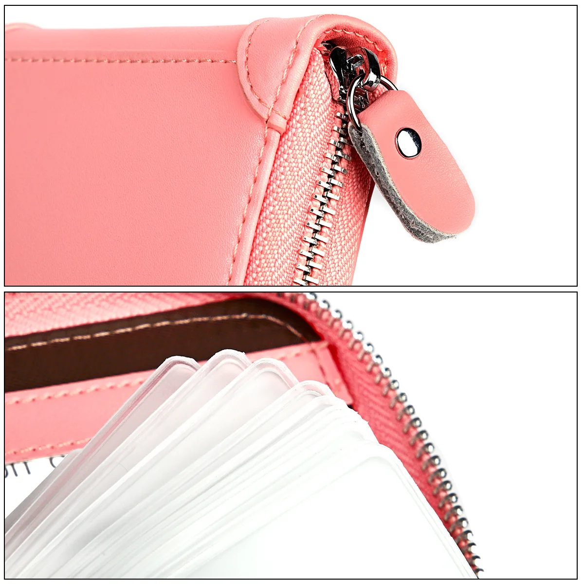 Women Business Card Holder Cow Leather Card Wallet Prevent RFID Female Credit Card Holder New Arrival Porte Carte Tarjetero Muje