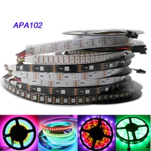 APA102 strip,1m/3m/5m 30/60/72/96/144 leds/pixels/m APA102 Smart led pixel strip ,DATA and CLOCK seperately DC5V IP30/IP65/IP67