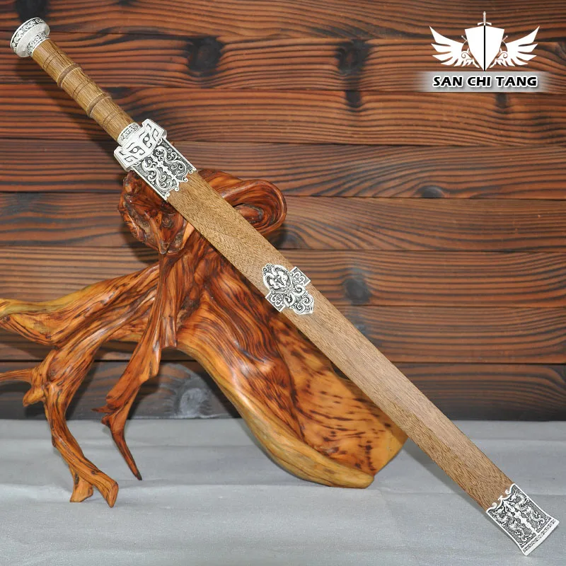 

Chinese Han Dynasty Sword Red Blade 9260 Spring Steel Full Tang Blade 100% Handmade Collection Sword Functional Real Sword