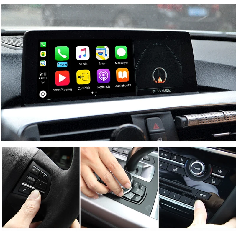 Excellent GreenYi New IOS Car Mirrorlink Apple Airplay Android Auto CarPlay Box For BMW 1/2/3/4/5/7 Series X3 X4 X5 X6 MINI NBT EVO System 1