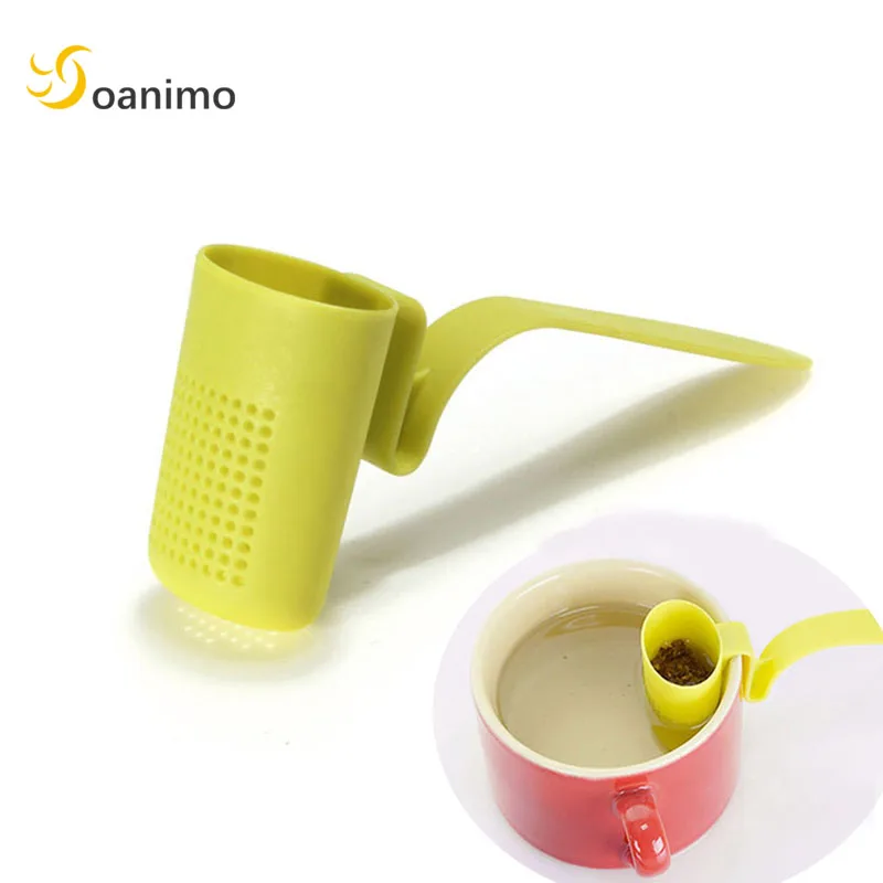 Soanimo 1Pc Tea Infuser Plastic Colander Teaspoon Spice Filter Tea